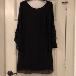 Black flowing dress